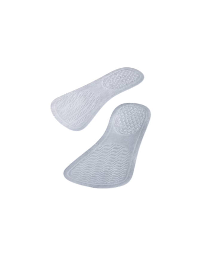 Paire de semelles Bio-Gel blanc silicone 16.5 x 8.2 cm