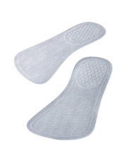 Paire de semelles Bio-Gel blanc silicone 16.5 x 8.2 cm