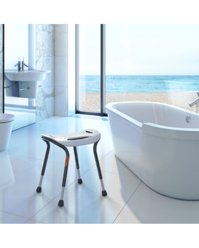 Tabouret de douche avec panier