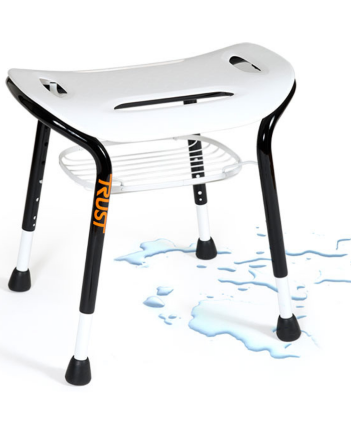 Tabouret de douche avec panier