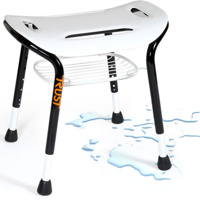 Tabouret de douche avec panier