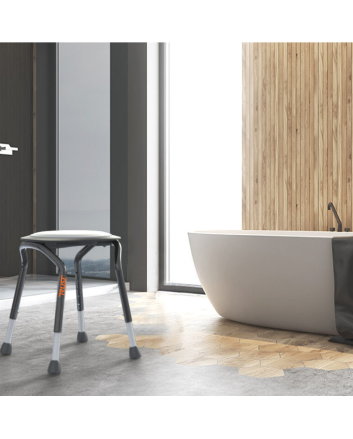 Tabouret de douche avec siège pivotant
