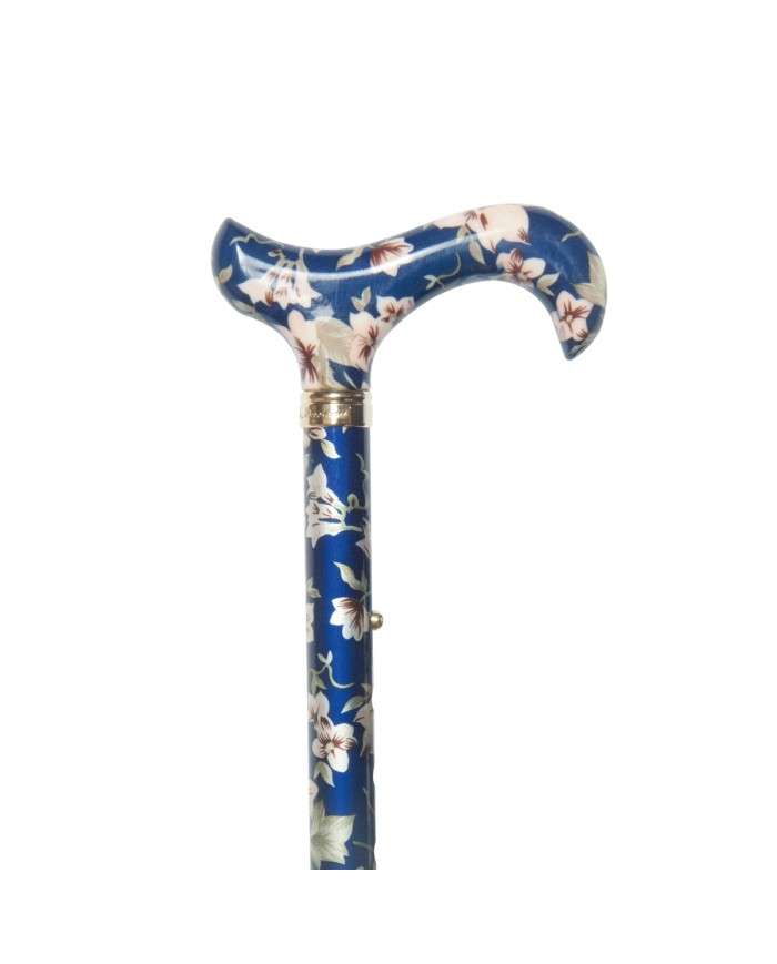 Canne de marche pliante Derby Royal Bleu