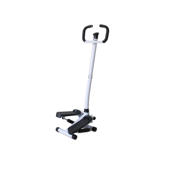Stepper/Pédalier compact avec poignées et compteur digital – Appareil de fitness et rééducation