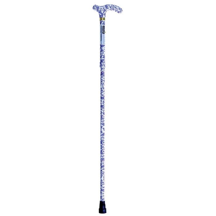 Canne de marche pliante réglable cachemire violette