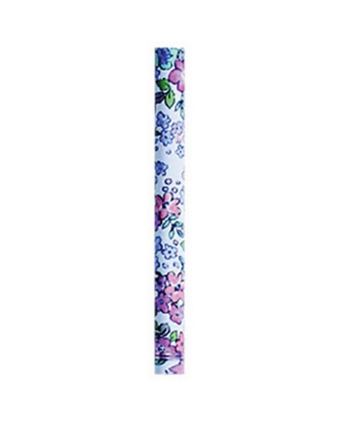 Canne de marche pliante réglable élégante florale bleue