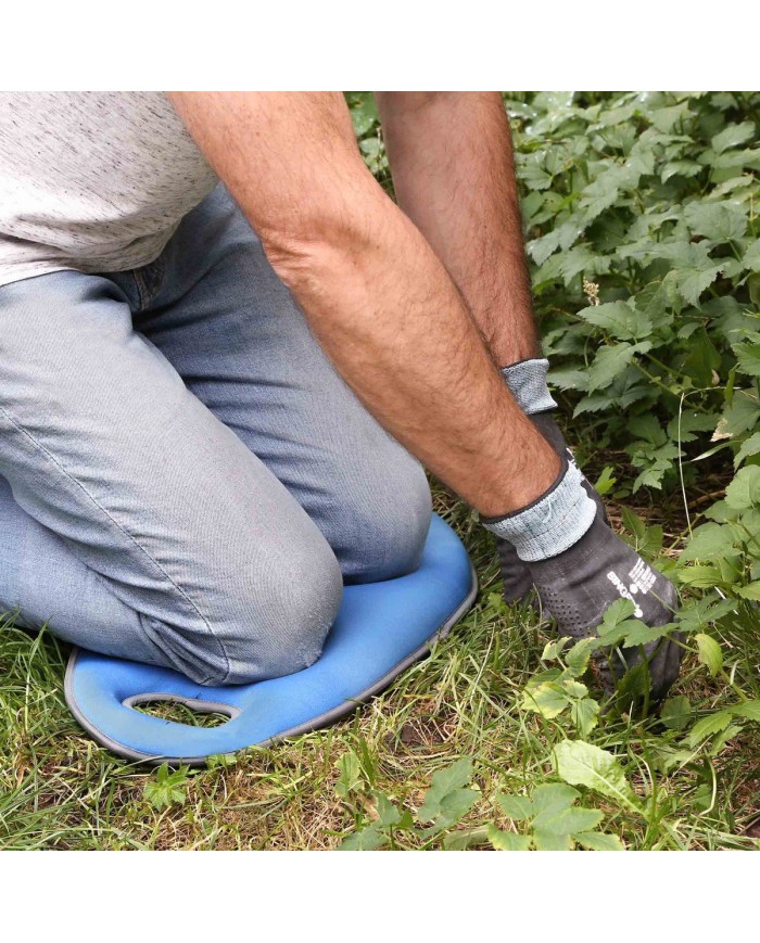 Support confort genoux bleu