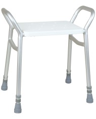 Tabouret de douche avec poignées