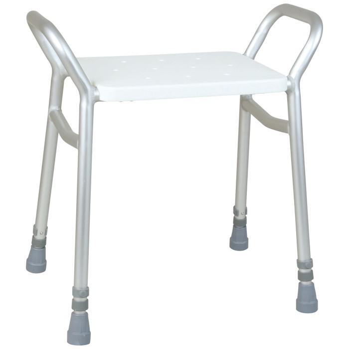 Tabouret de douche avec poignées