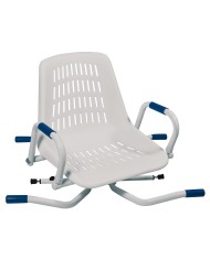 Siège de bain pivotant 360° avec accoudoirs escamotables – Sécurité et confort pour baignoire jusqu’à 72 cm