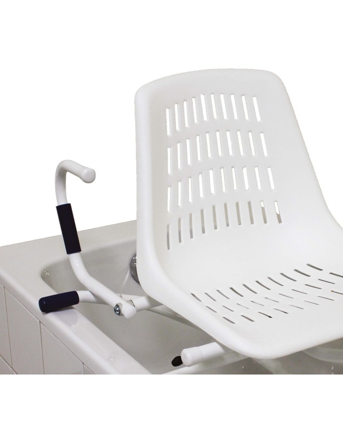 Siège de bain pivotant 360° avec accoudoirs escamotables – Sécurité et confort pour baignoire jusqu’à 72 cm