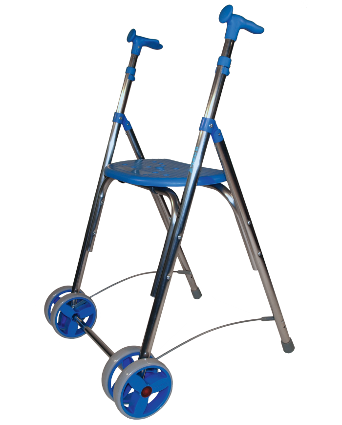 Couleur Senior - Rollator Pliant 2 Roues Kamaleon - H 85 à 94 cm