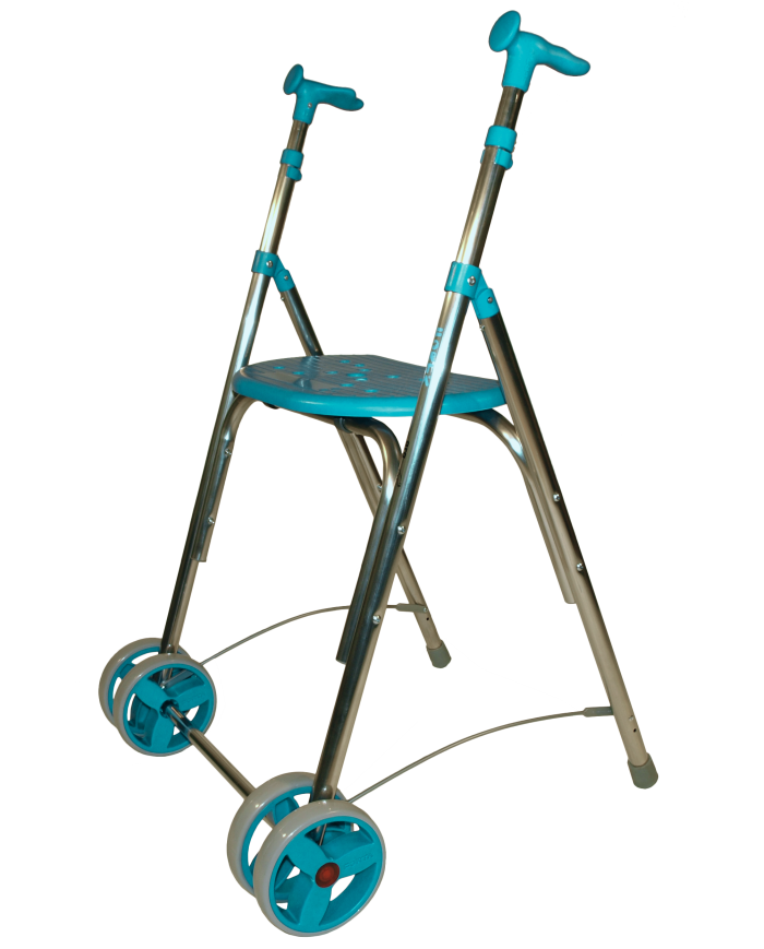 Couleur Senior - Rollator Pliant 2 Roues Kamaleon - H 85 à 94 cm