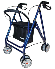 Couleur Senior - Rollator Pliant Drakon 2- avec poignées de freins