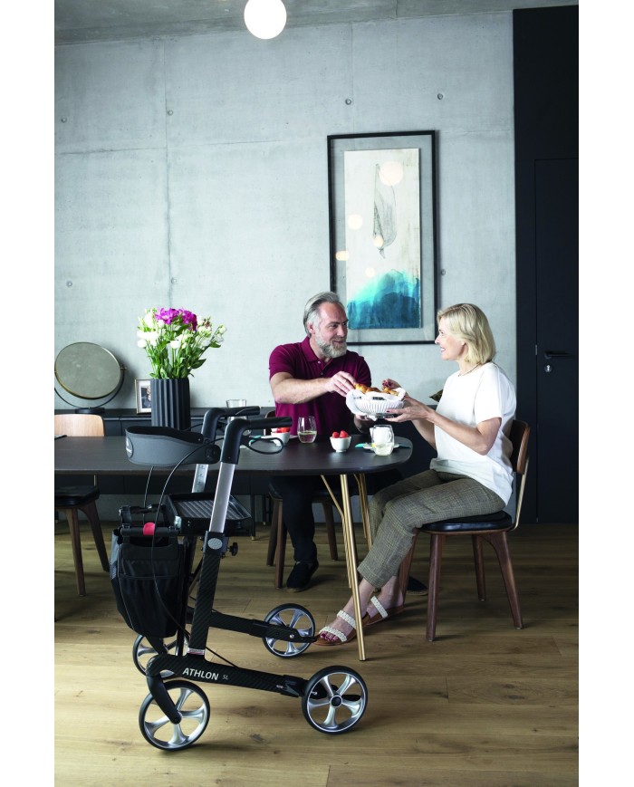 Couleur Senior - Rollator carbone Rehasense Athlon - 55 ou 62 cm