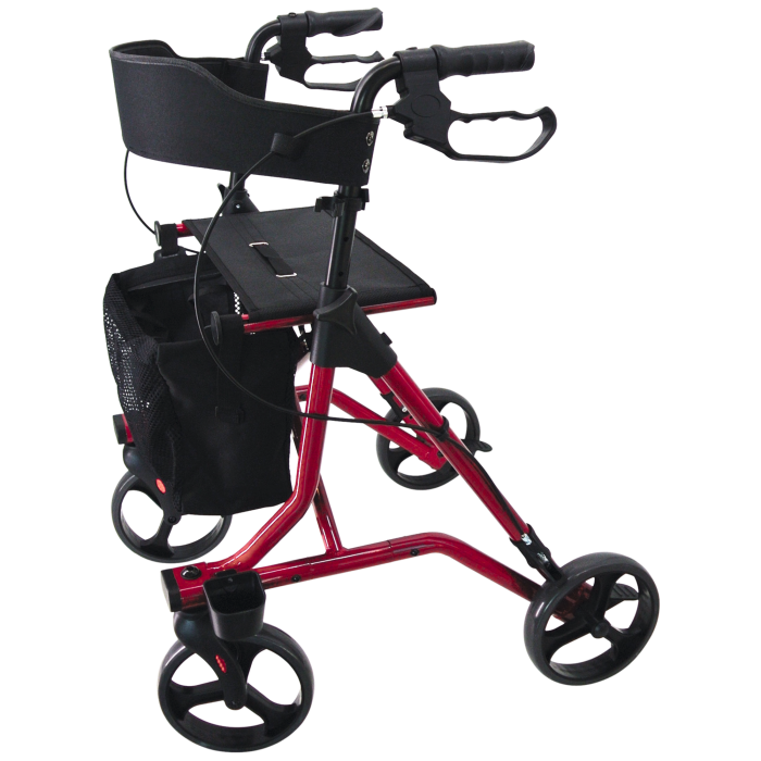 Couleur Senior - Rollator 4 Roues Pliant Neo Strong - H 81 à 96 cm