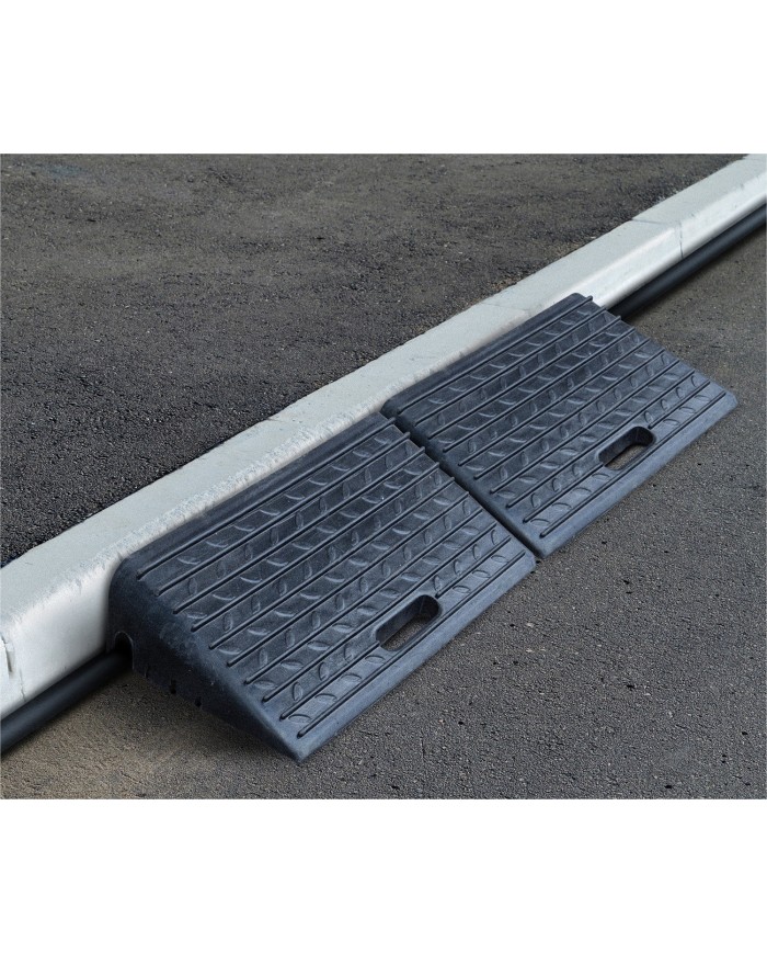 Couleur Senior - Rampes en Caoutchouc à Clipser (10 cm) avec Poignées - Lot de 2