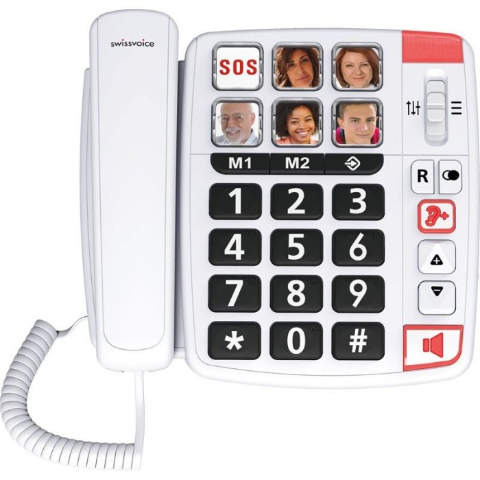 Couleur Senior - Téléphone Grosses Touches Swissvoice