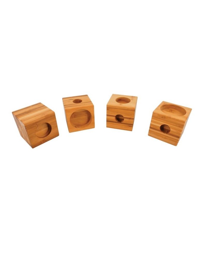 Couleur Senior - Pieds Sur Élévateurs en Bambou - Lot de 4