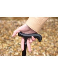 Canne de marche pliante et réglable poignée ergonomique confortable