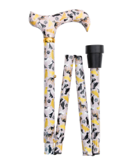 Canne de marche pliante réglable motif chiens – Légère, élégante et confortable