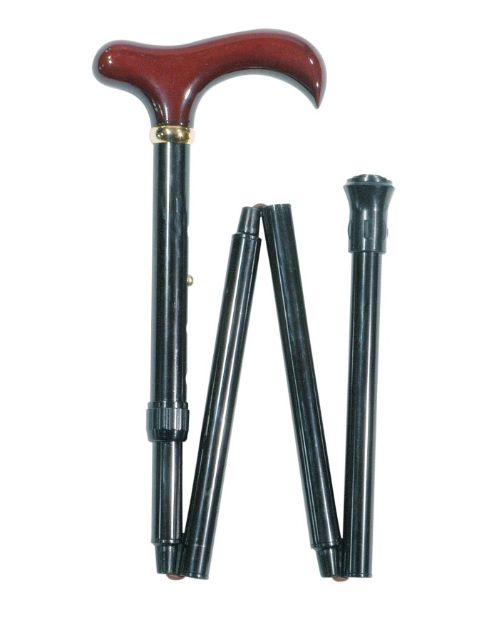Canne de marche classique pliante et réglable pour petite taille