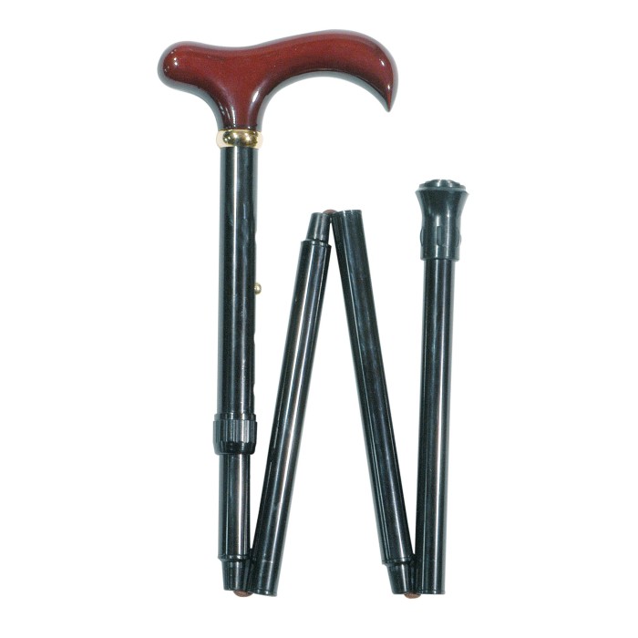 Canne de marche classique pliante et réglable pour petite taille