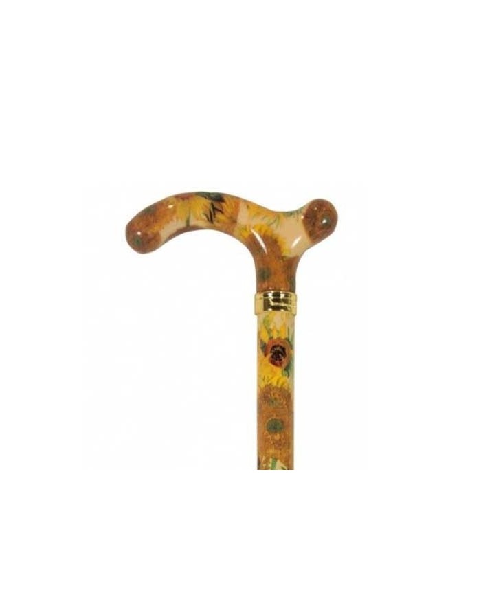 Canne de marche réglable en metal. Modèle Tournesols petite Derby.