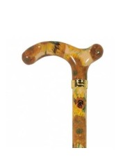 Canne de marche réglable en metal. Modèle Tournesols petite Derby.
