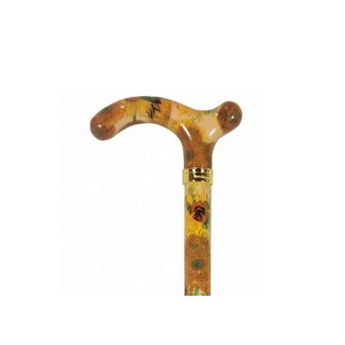 Canne de marche réglable en metal. Modèle Tournesols petite Derby.