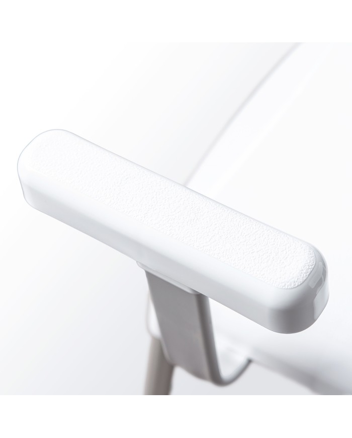 Chaise de douche et de bain élégante ajustable avec accoudoirs