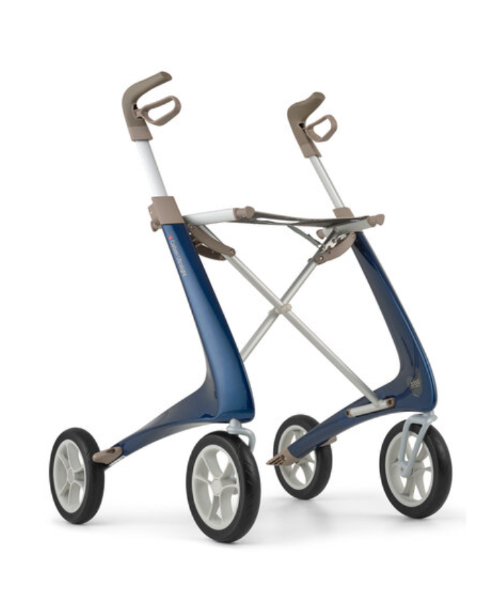 Déambulateur ultra léger en carbone 4 roues - COMPACT