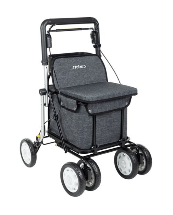 Déambulateur et chariot de courses Shopping Lett900 Noir