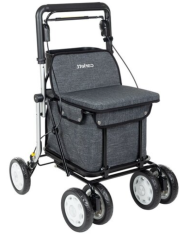 Déambulateur et chariot de courses Shopping Lett900 Noir