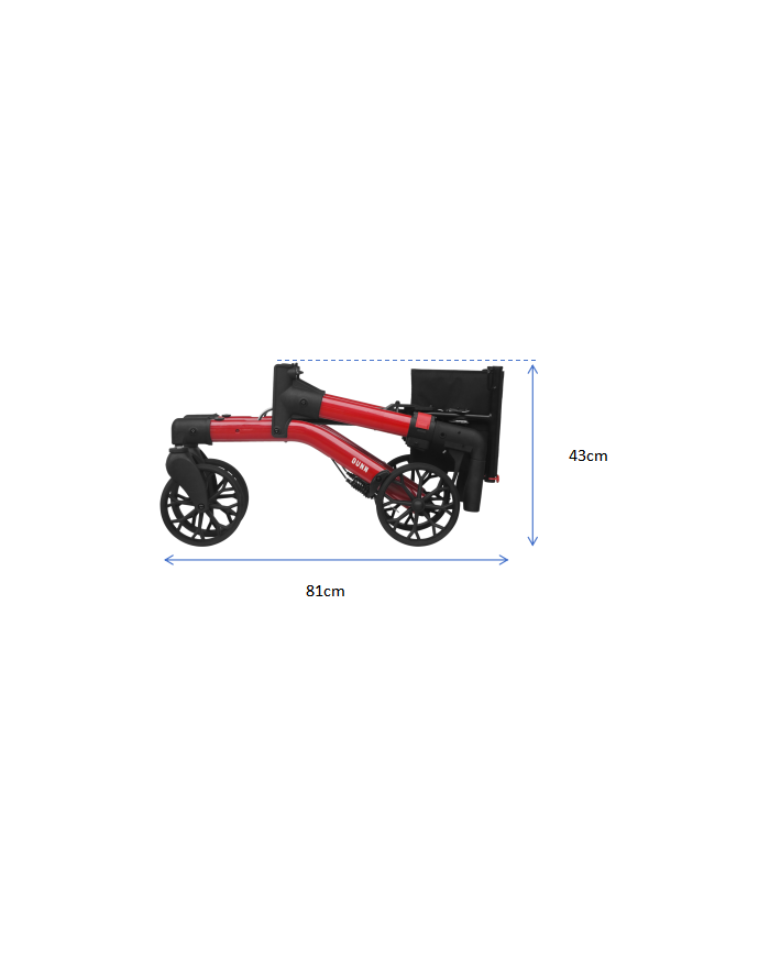 Déambulateur 4 roues double pliage Brooklyn