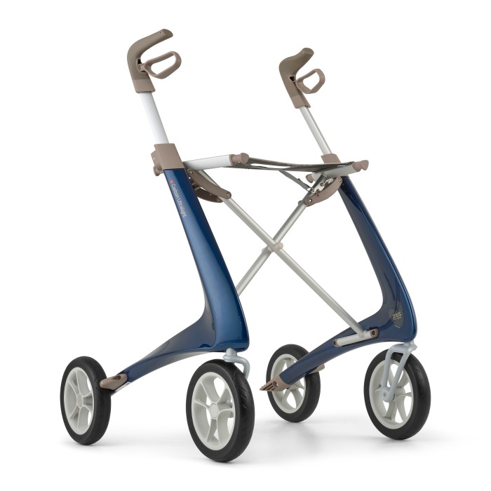 Déambulateur ultra léger en carbone 4 roues - COMPACT