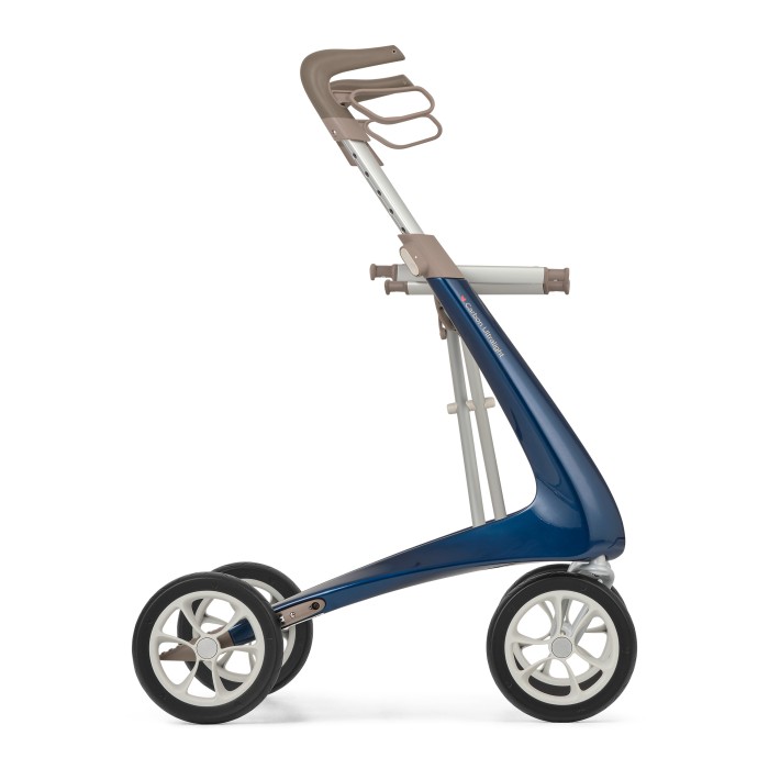 Déambulateur ultra léger en carbone 4 roues - COMPACT