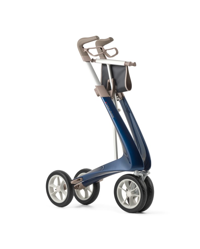 Déambulateur ultra léger en carbone 4 roues - COMPACT