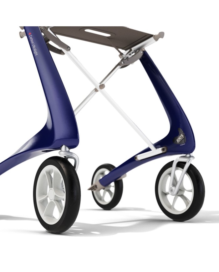 Déambulateur ultra léger en carbone 4 roues - COMPACT