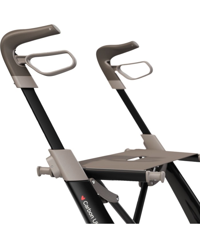 Déambulateur ultra léger en carbone 4 roues - COMPACT