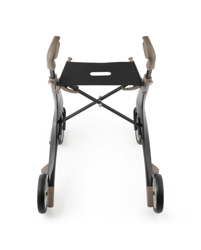 Déambulateur ultra léger en carbone 4 roues - COMPACT