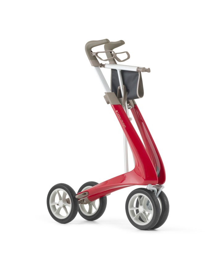 Déambulateur ultra léger en carbone 4 roues - COMPACT