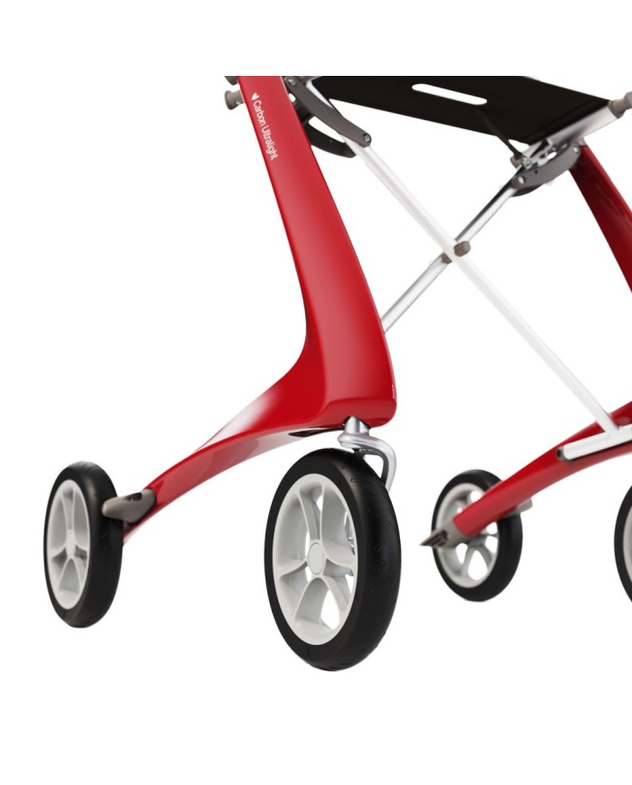 Déambulateur ultra léger en carbone 4 roues - COMPACT