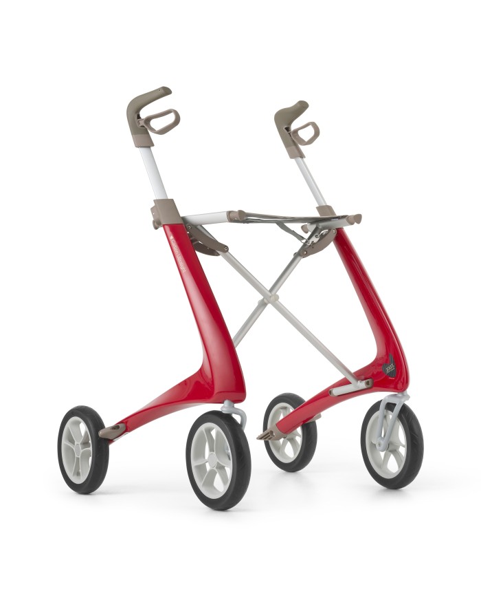 Déambulateur ultra léger en carbone 4 roues - COMPACT