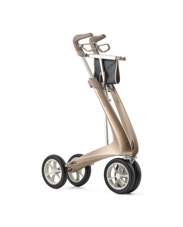 Déambulateur ultra léger en carbone 4 roues - COMPACT