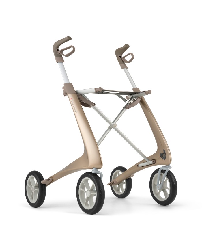 Déambulateur ultra léger en carbone 4 roues - COMPACT
