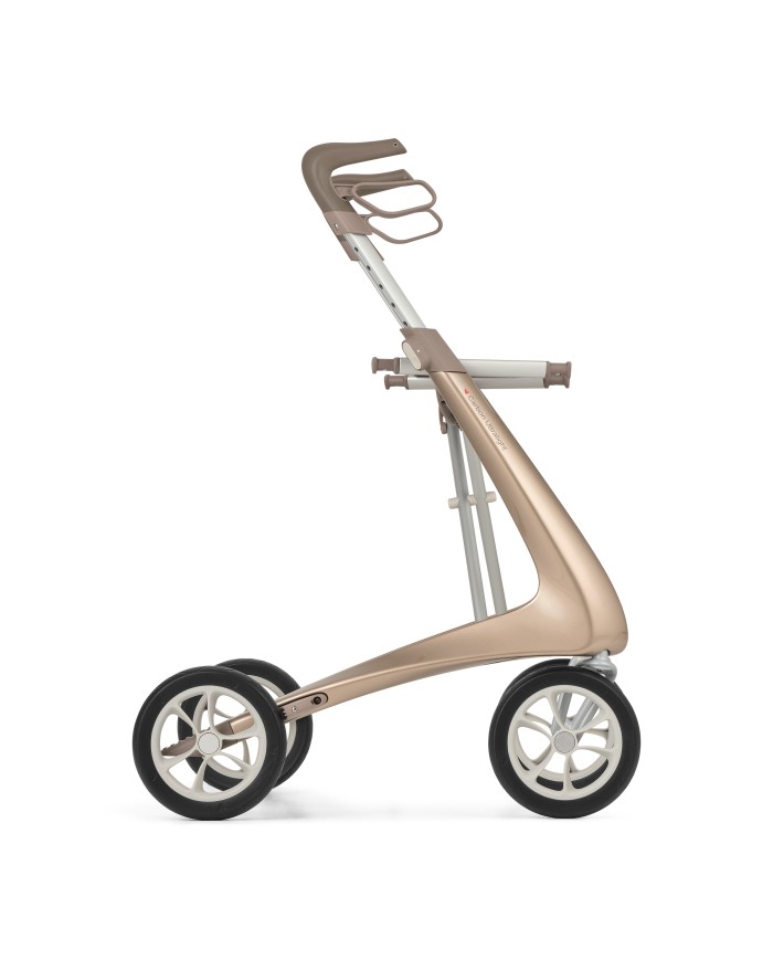 Déambulateur ultra léger en carbone 4 roues - COMPACT