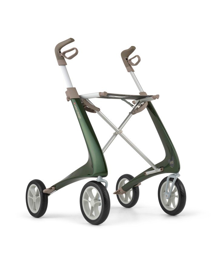Déambulateur ultra léger en carbone 4 roues - COMPACT