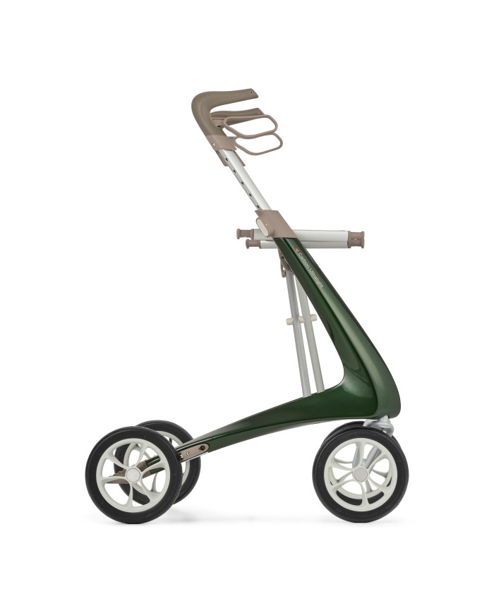Déambulateur ultra léger en carbone 4 roues - COMPACT