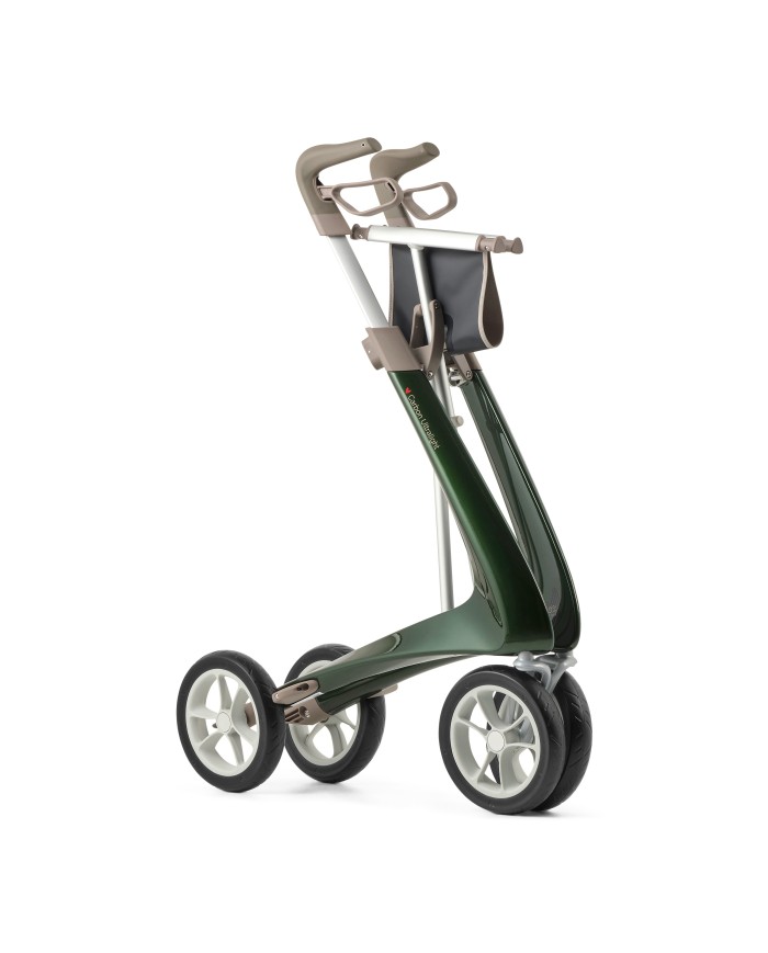 Déambulateur ultra léger en carbone 4 roues - COMPACT